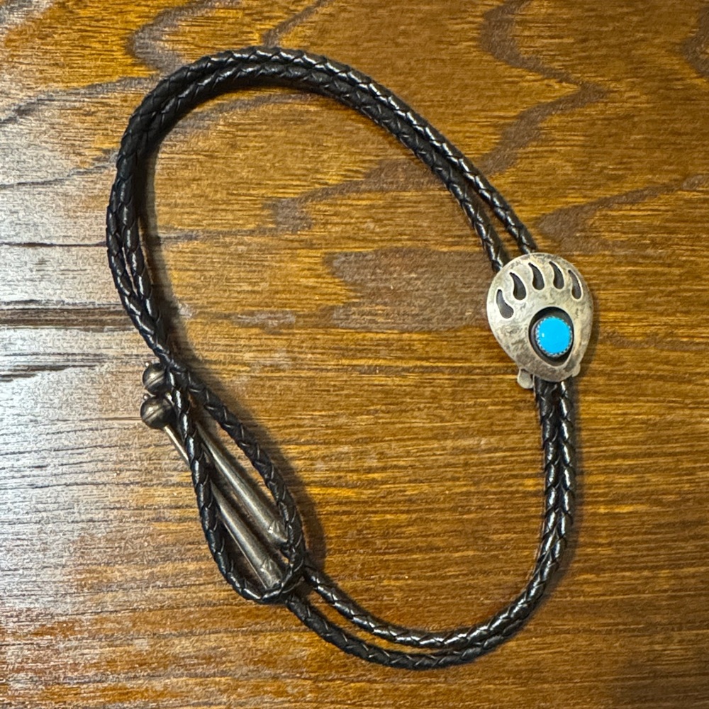 Turquoise bolo- 925